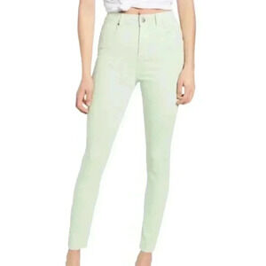 PTCL High Waisted Pistachio Green Skinny Jeans